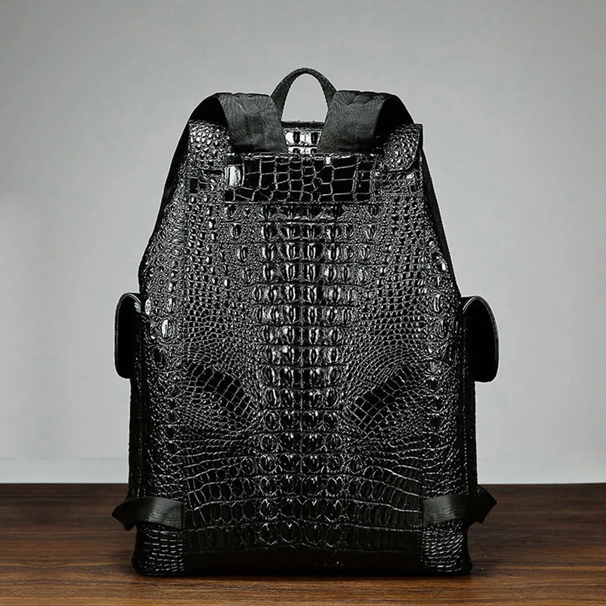 Luxury Crocodile Genuine Leather Backpack