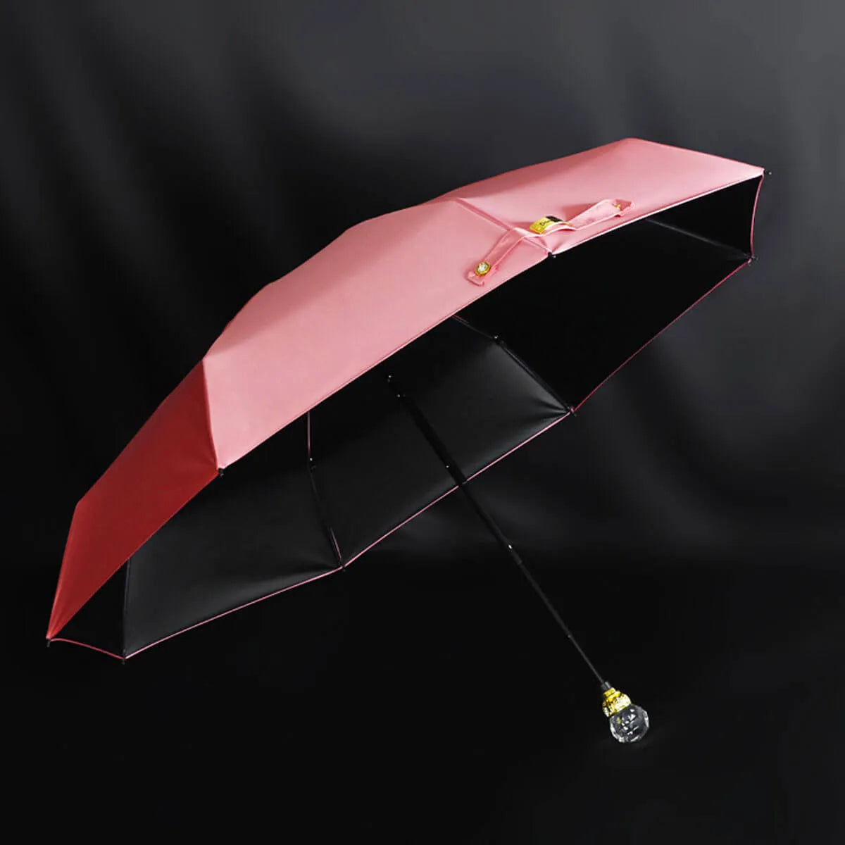 Luxury Crystal Five Folding High-Quality Umbrella