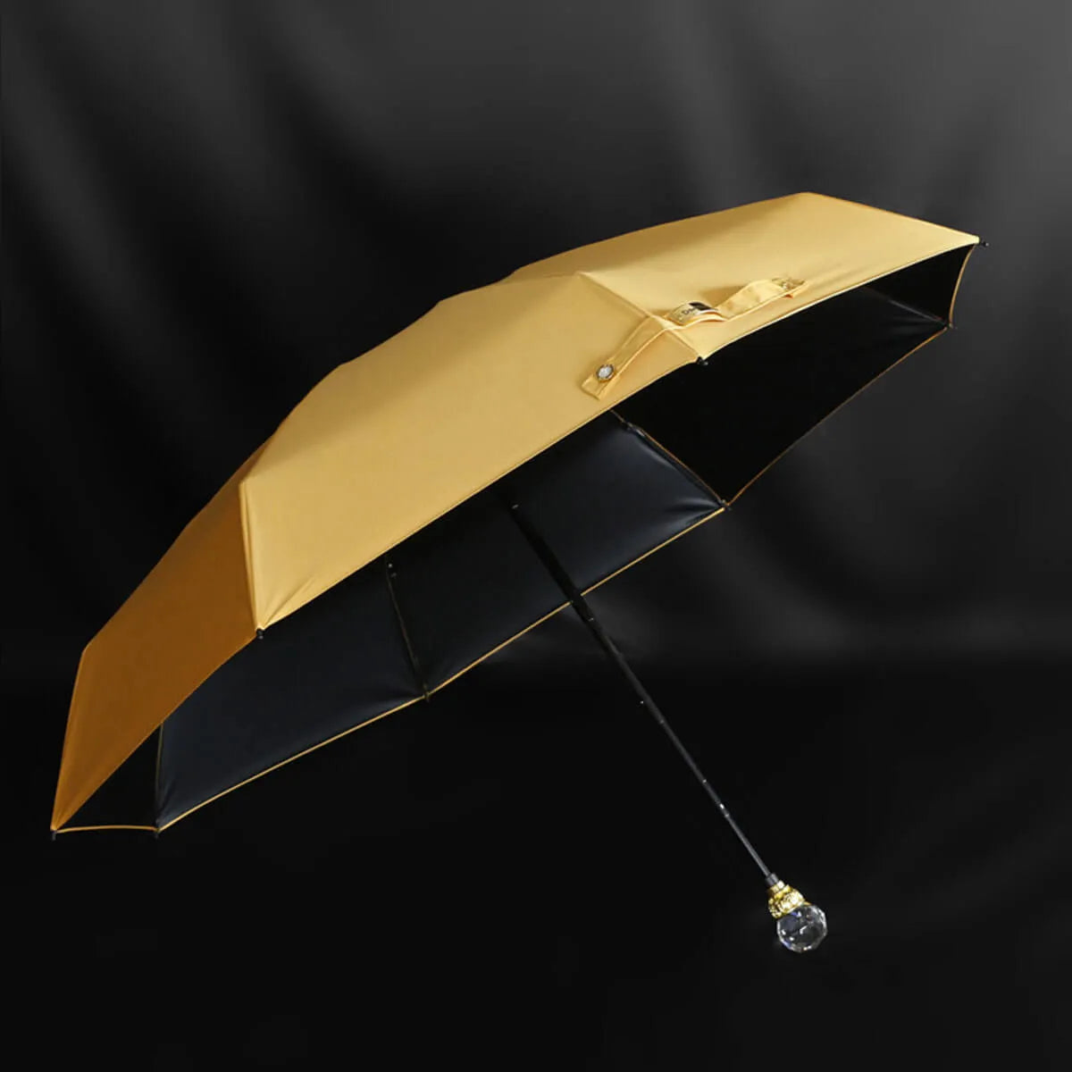 Luxury Crystal Five Folding High-Quality Umbrella