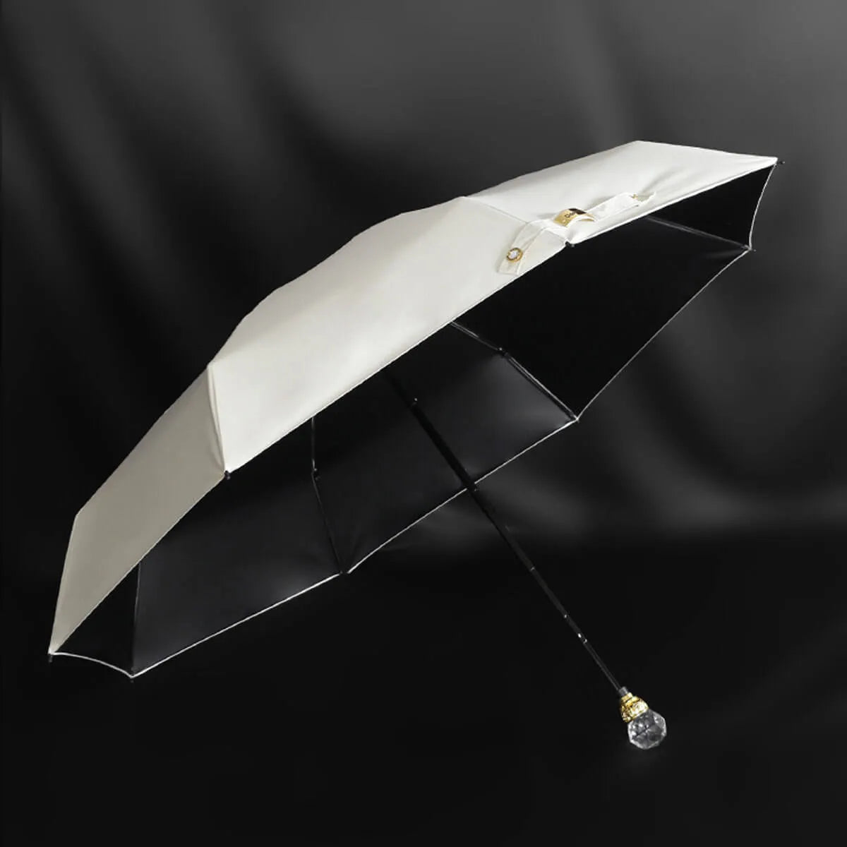 Luxury Crystal Five Folding High-Quality Umbrella