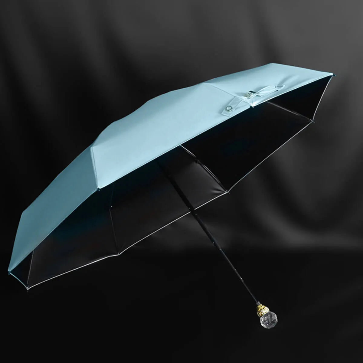 Luxury Crystal Five Folding High-Quality Umbrella