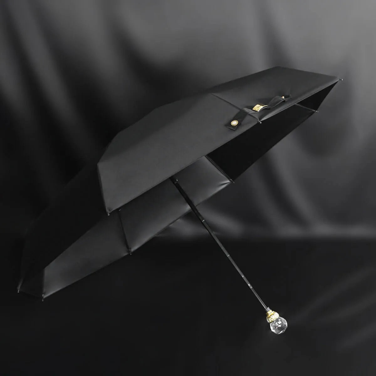 Luxury Crystal Five Folding High-Quality Umbrella