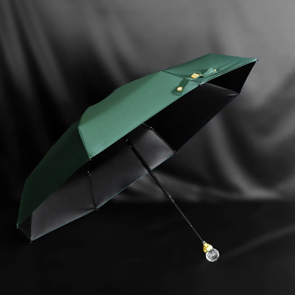 Luxury Crystal Five Folding High-Quality Umbrella