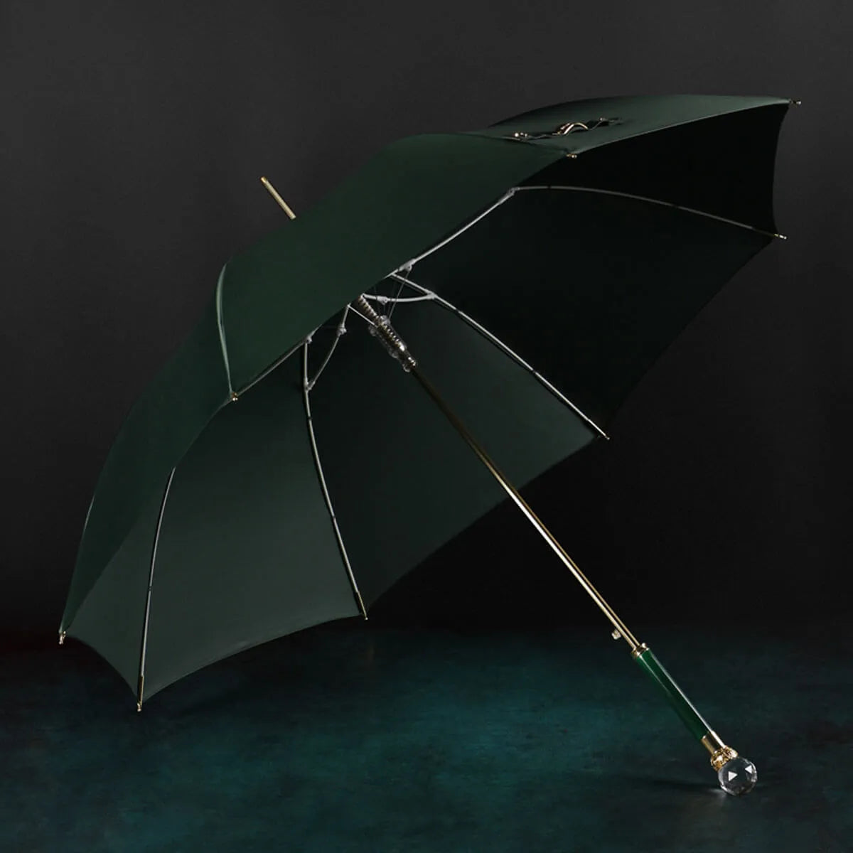 Luxury Crystal Large Long Handle Business Umbrella