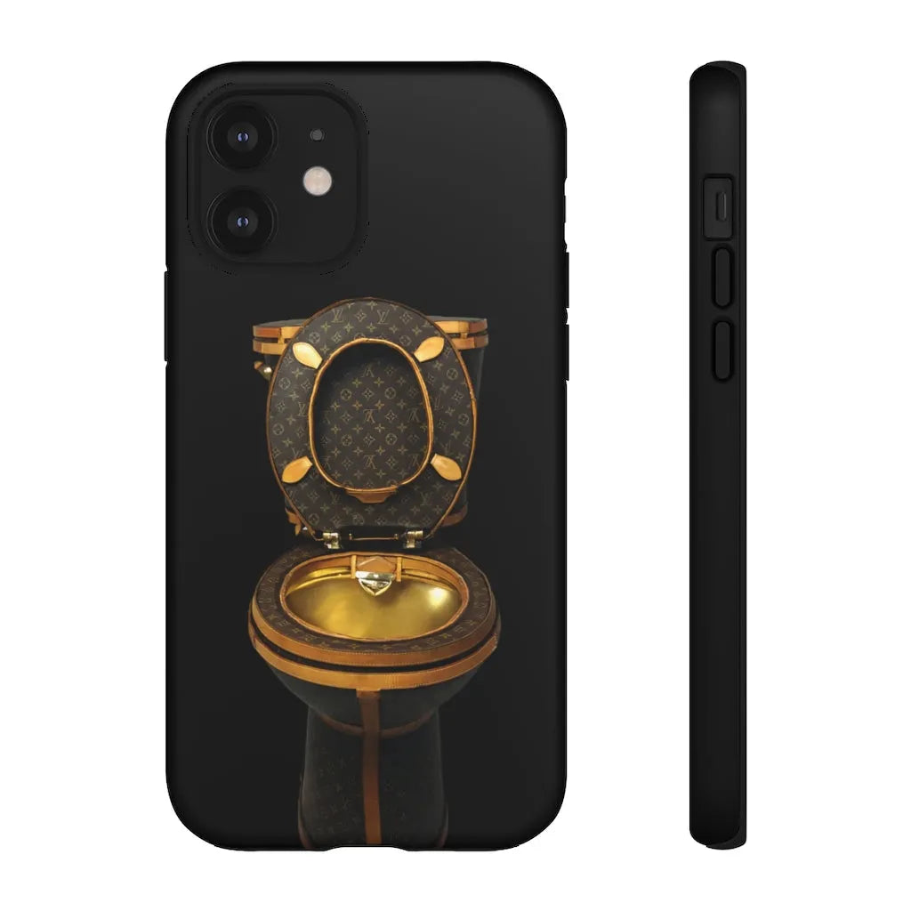 Luxury Golden Toilet Mob Wife Phone Cases