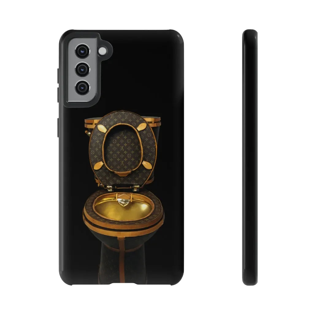 Luxury Golden Toilet Mob Wife Phone Cases