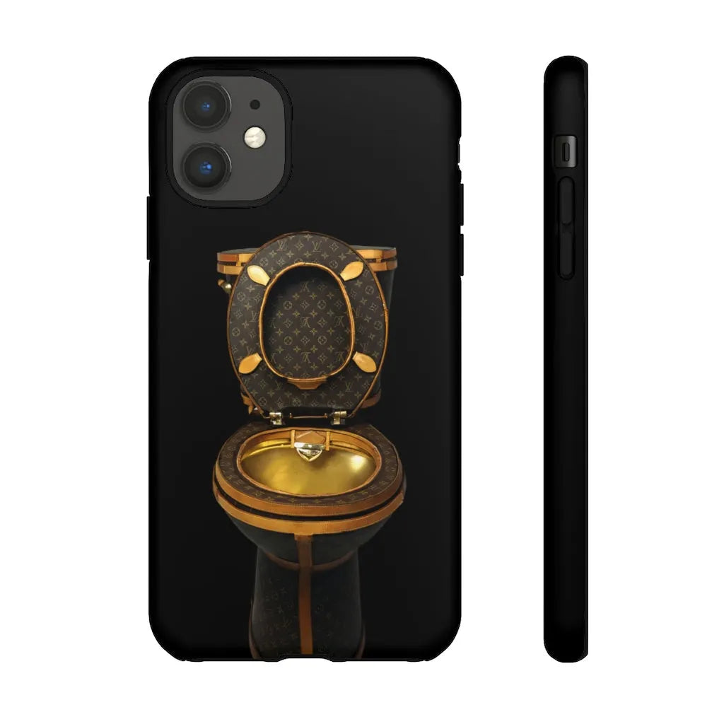 Luxury Golden Toilet Mob Wife Phone Cases