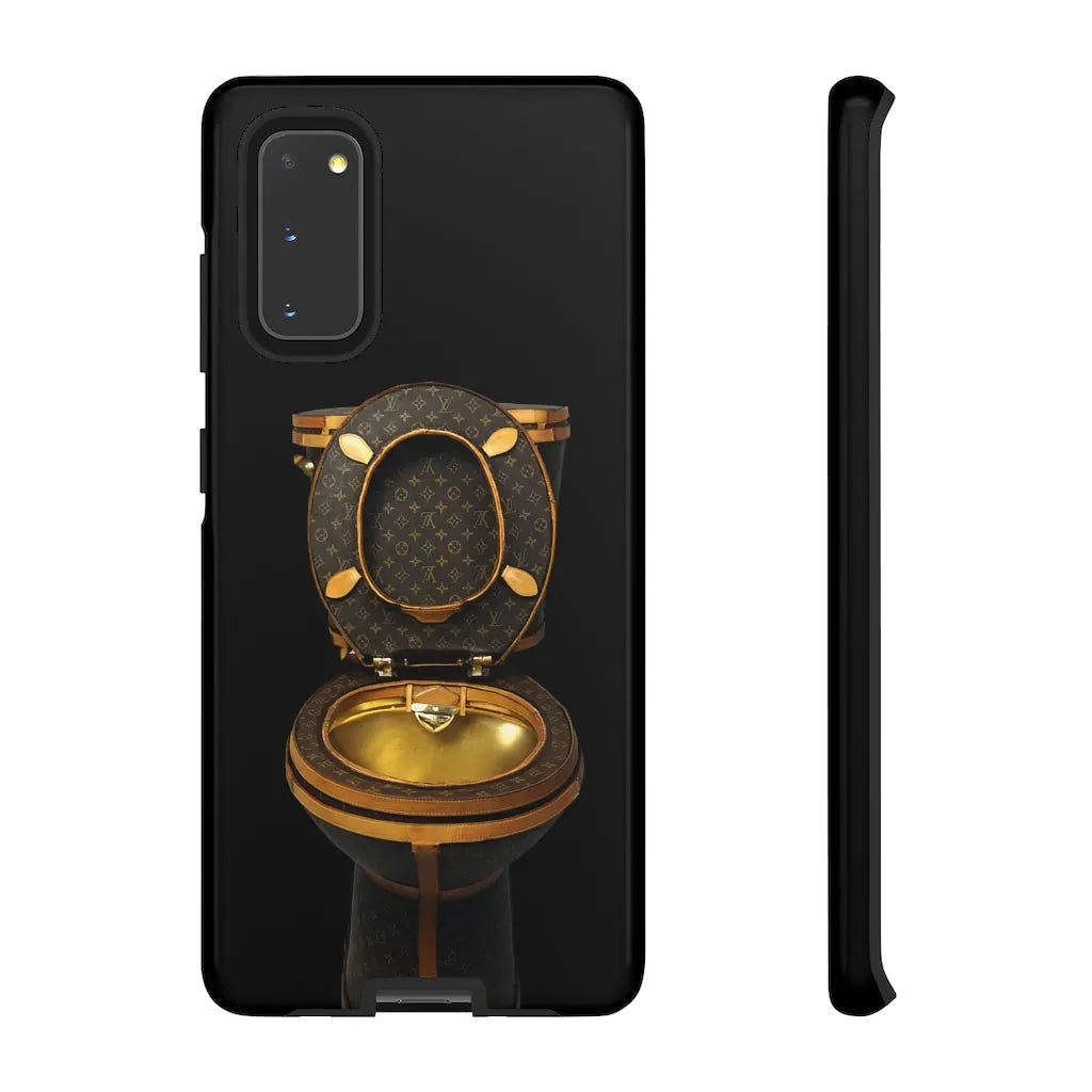 Luxury Golden Toilet Mob Wife Phone Cases