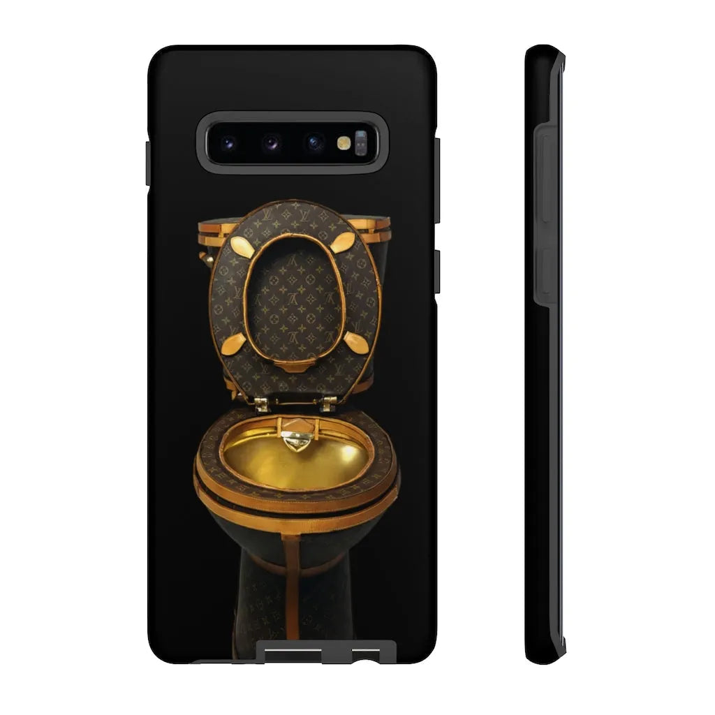 Luxury Golden Toilet Mob Wife Phone Cases