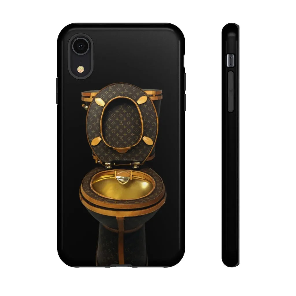 Luxury Golden Toilet Mob Wife Phone Cases