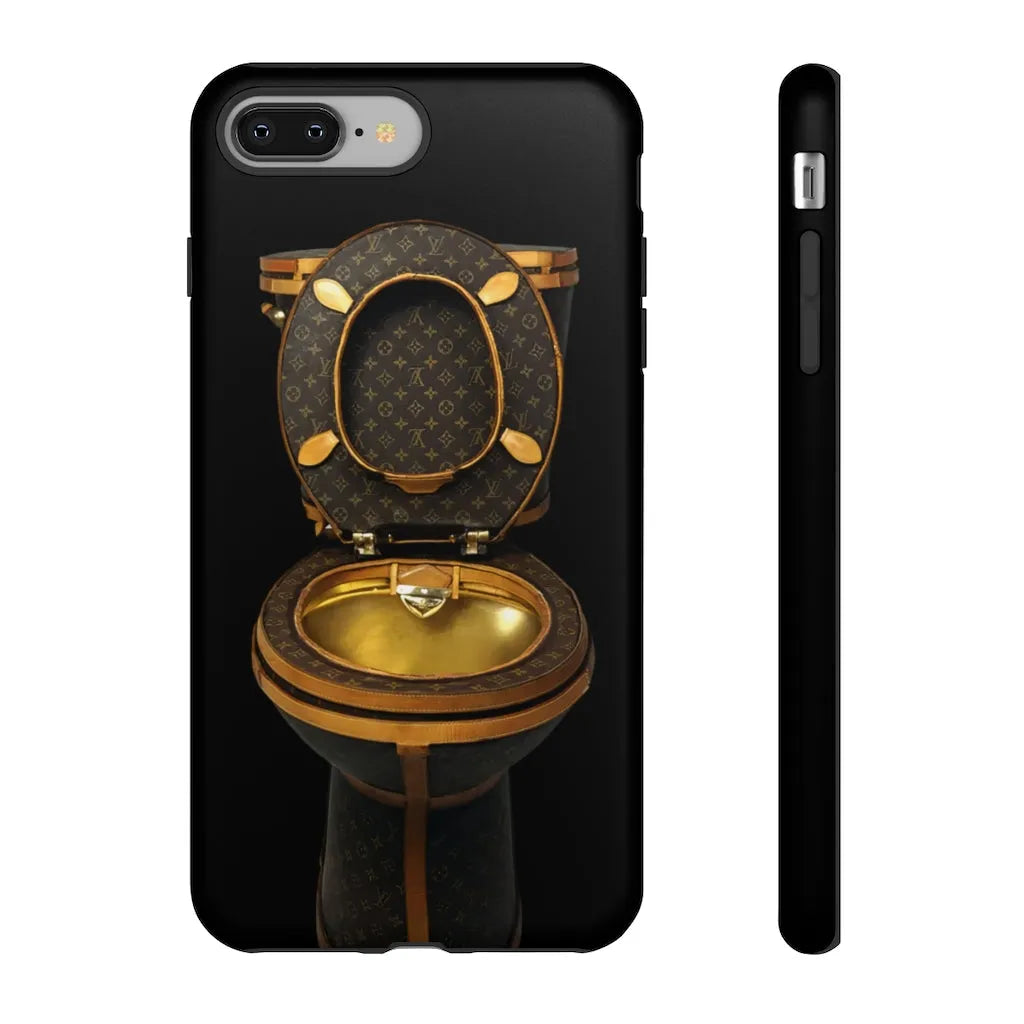 Luxury Golden Toilet Mob Wife Phone Cases