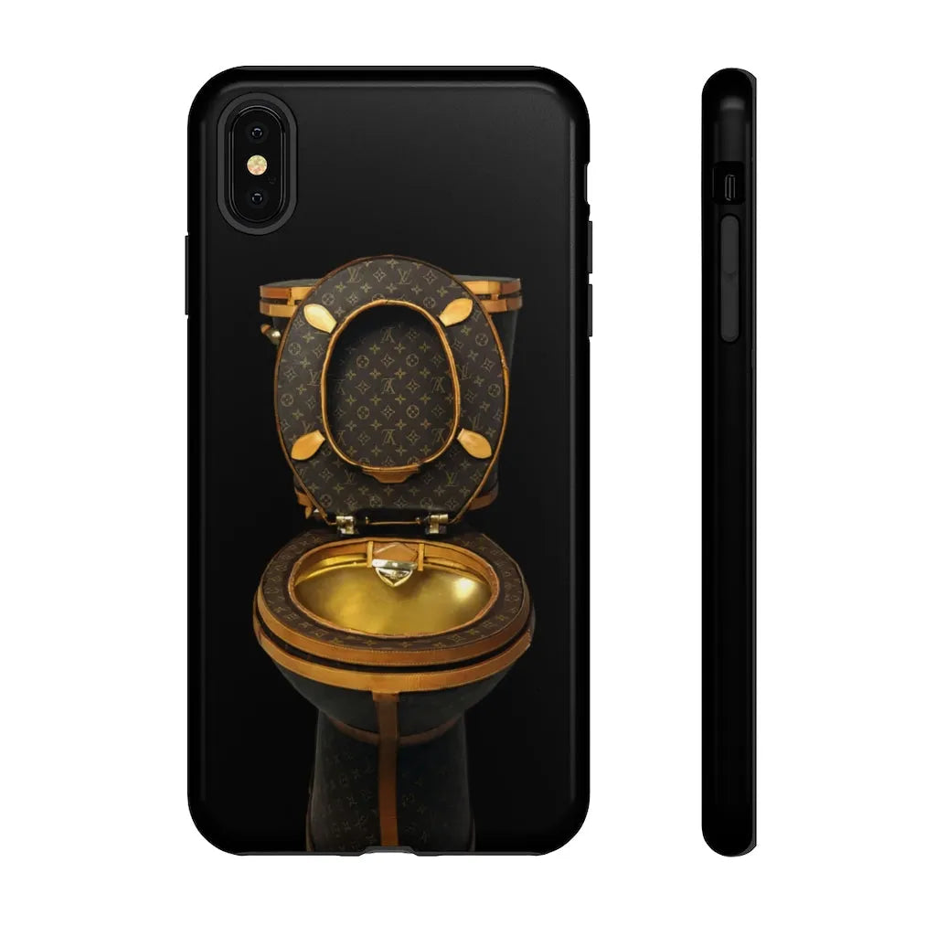 Luxury Golden Toilet Mob Wife Phone Cases