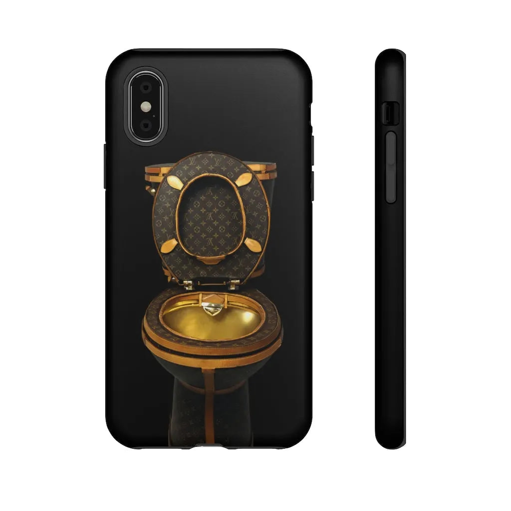 Luxury Golden Toilet Mob Wife Phone Cases