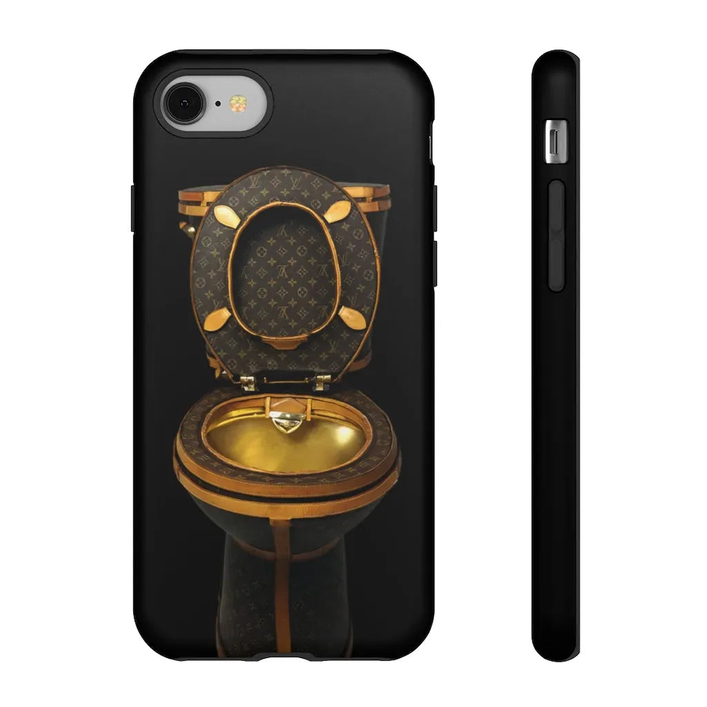 Luxury Golden Toilet Mob Wife Phone Cases