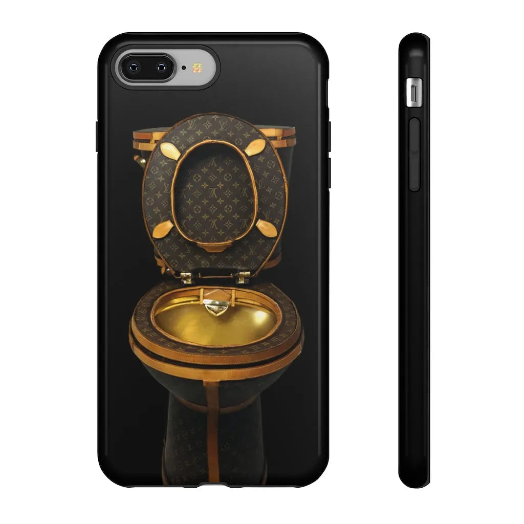 Luxury Golden Toilet Mob Wife Phone Cases