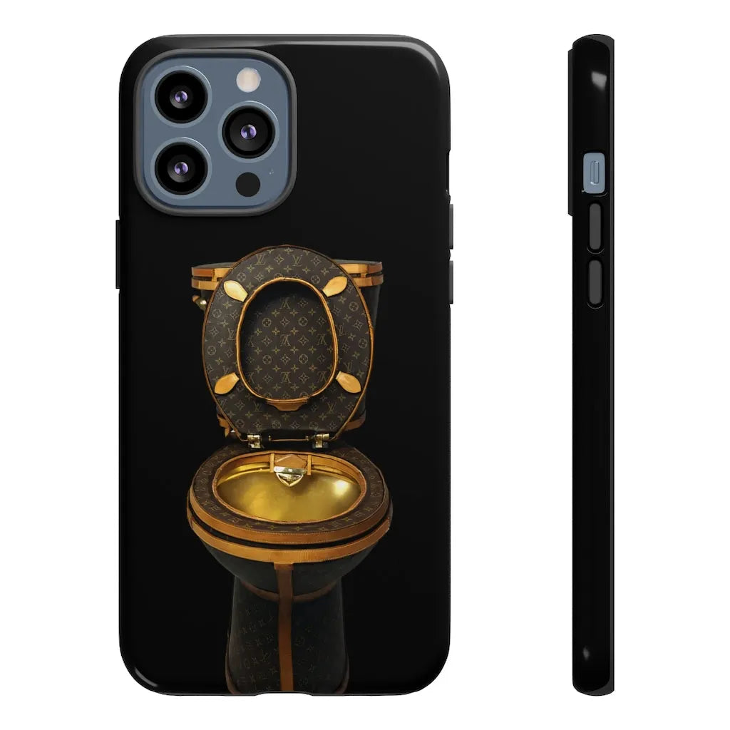 Luxury Golden Toilet Mob Wife Phone Cases