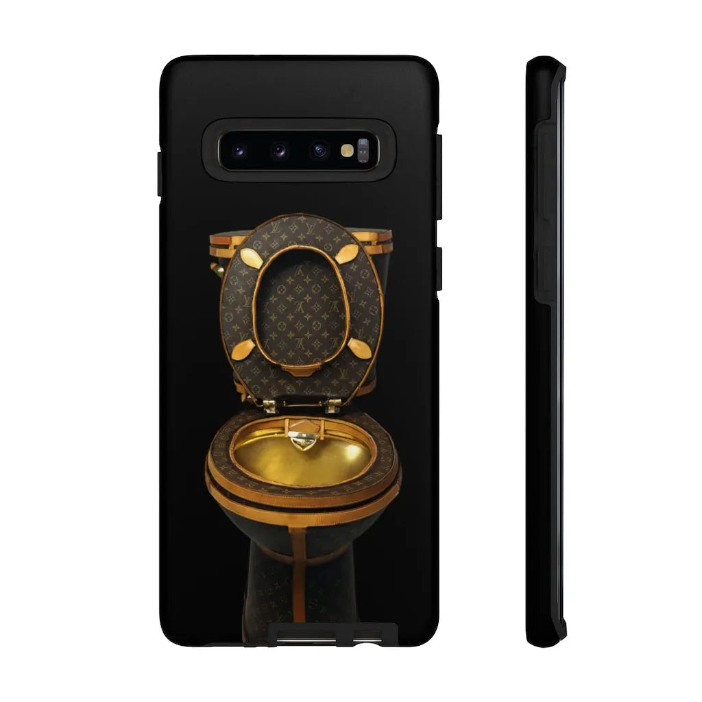 Luxury Golden Toilet Mob Wife Phone Cases