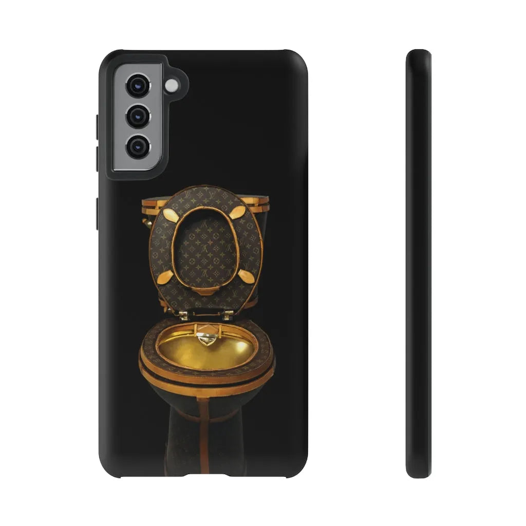 Luxury Golden Toilet Mob Wife Phone Cases