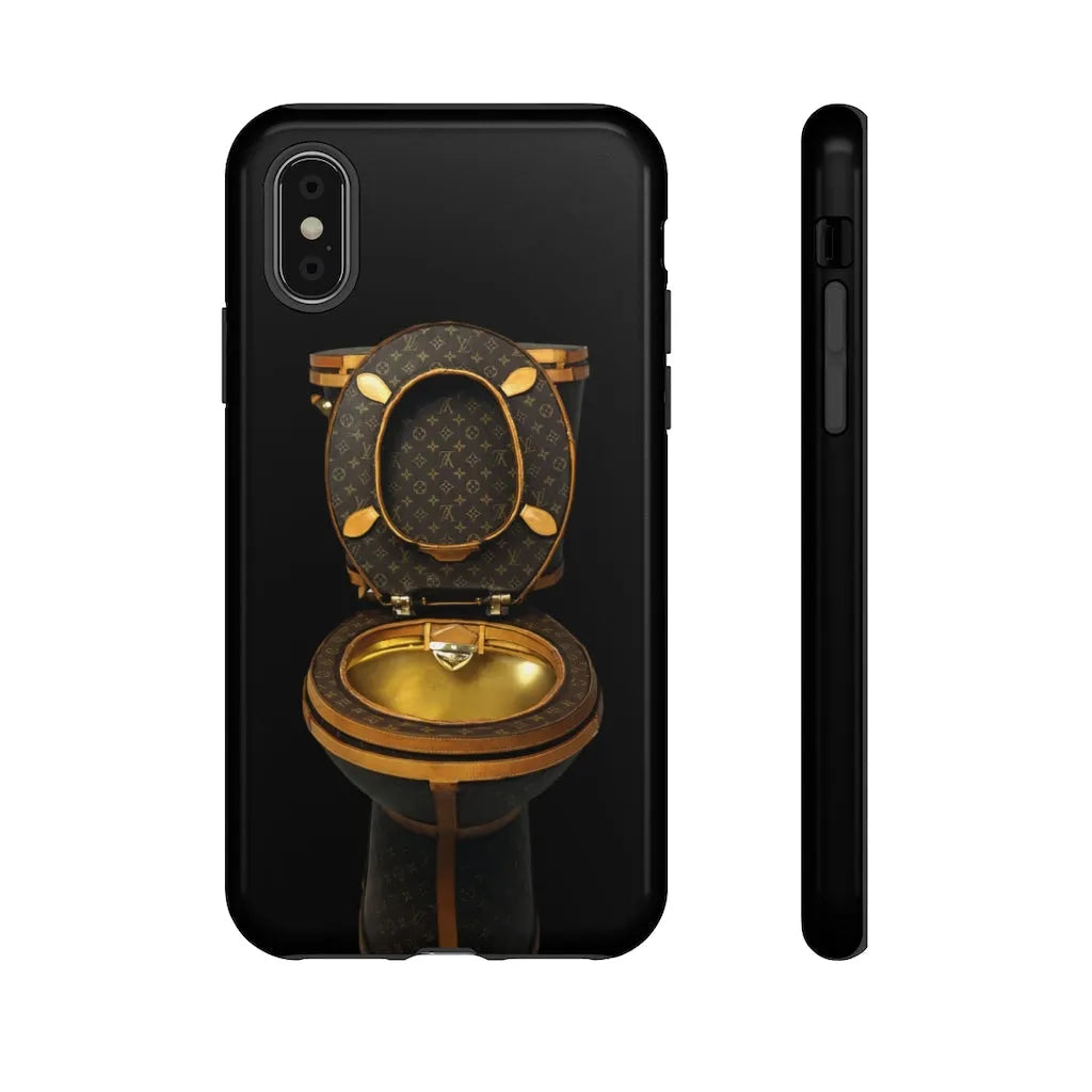 Luxury Golden Toilet Mob Wife Phone Cases