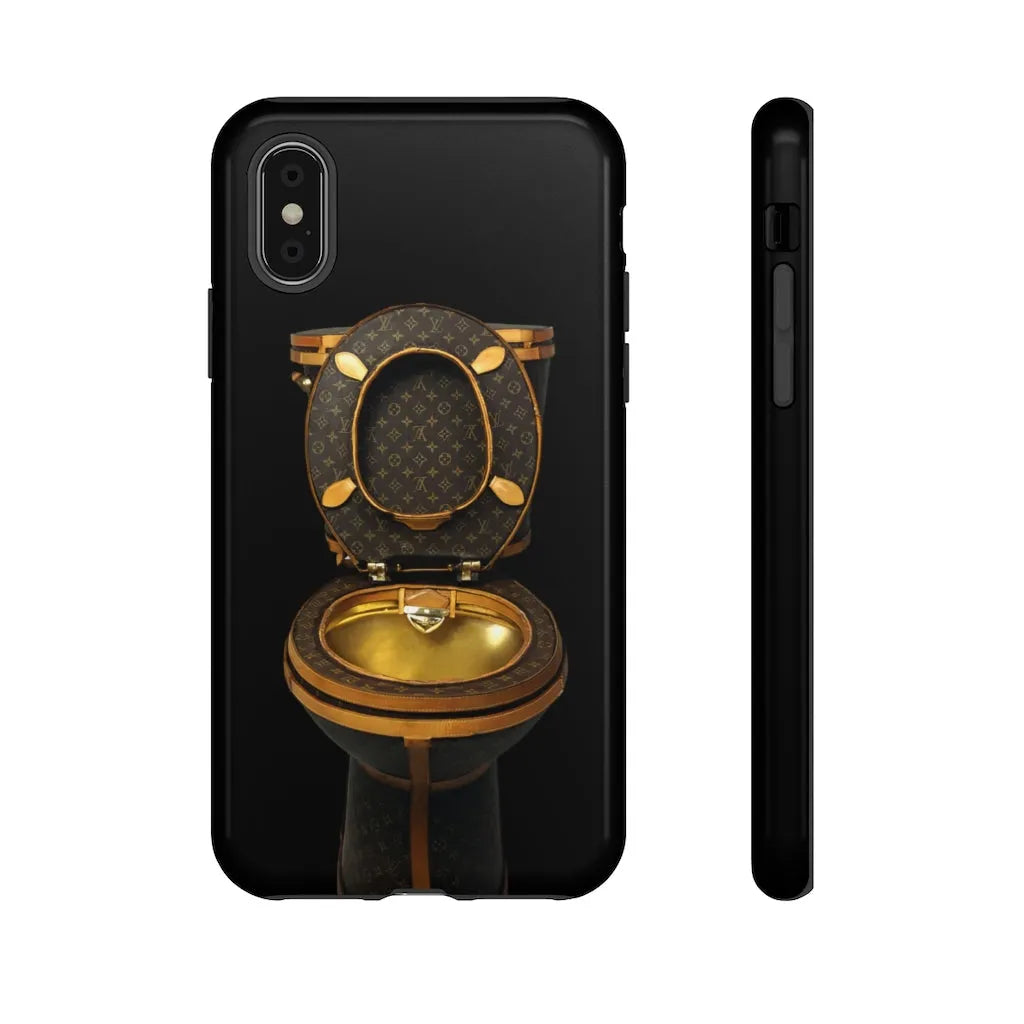 Luxury Golden Toilet Mob Wife Phone Cases