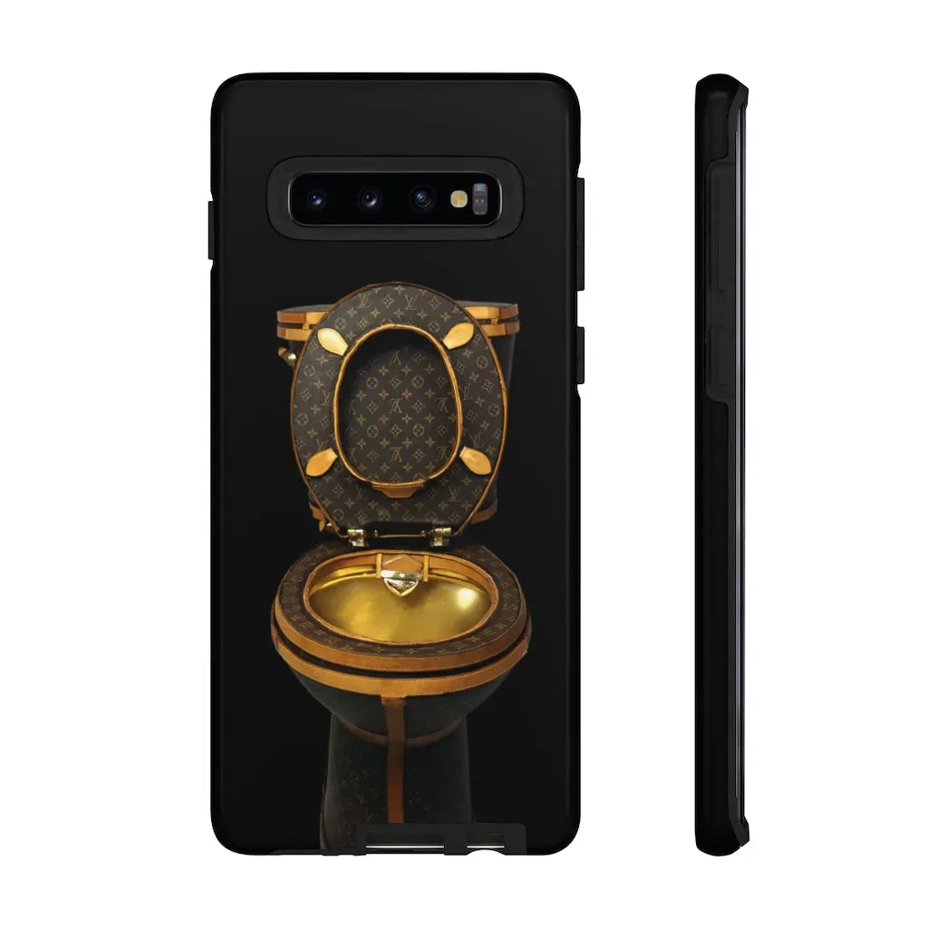 Luxury Golden Toilet Mob Wife Phone Cases