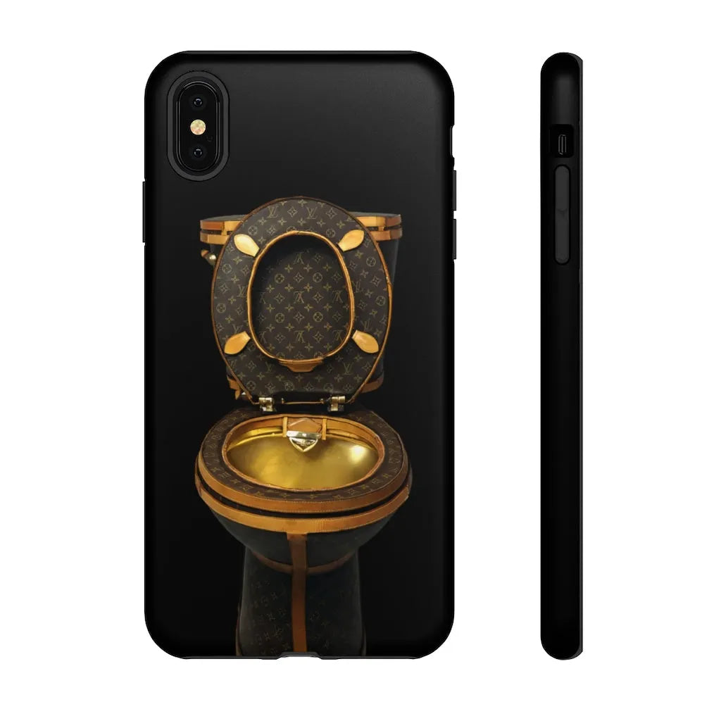 Luxury Golden Toilet Mob Wife Phone Cases