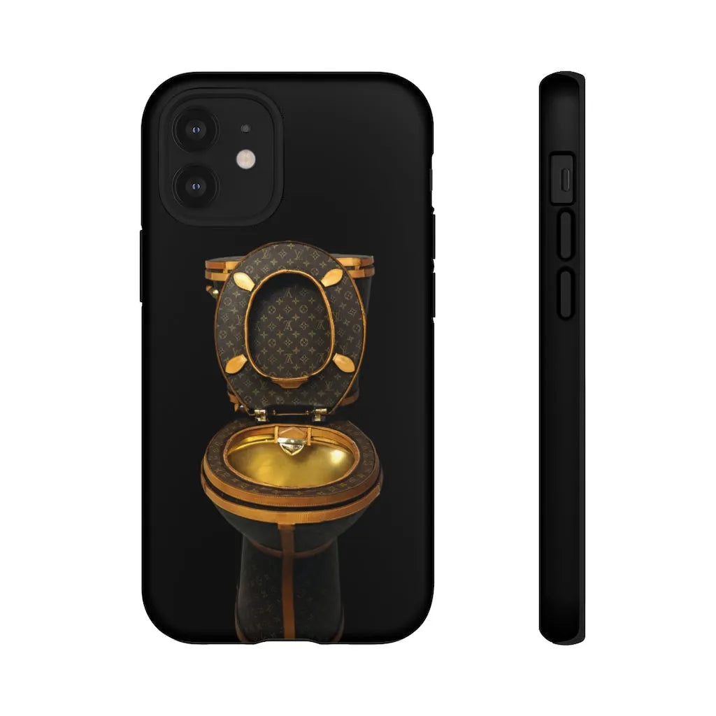 Luxury Golden Toilet Mob Wife Phone Cases