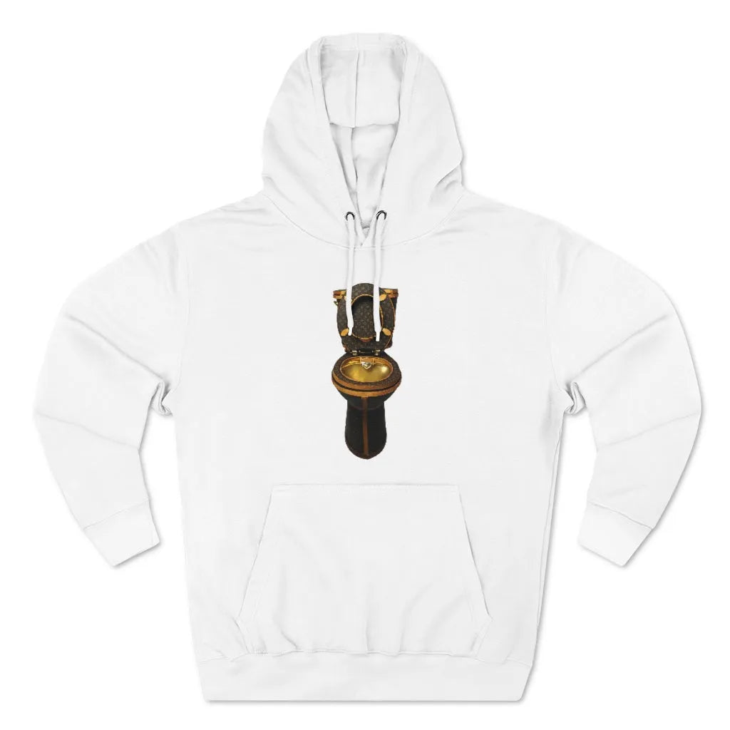 Luxury Golden Toilet Mob Wife Pullover Hoodie