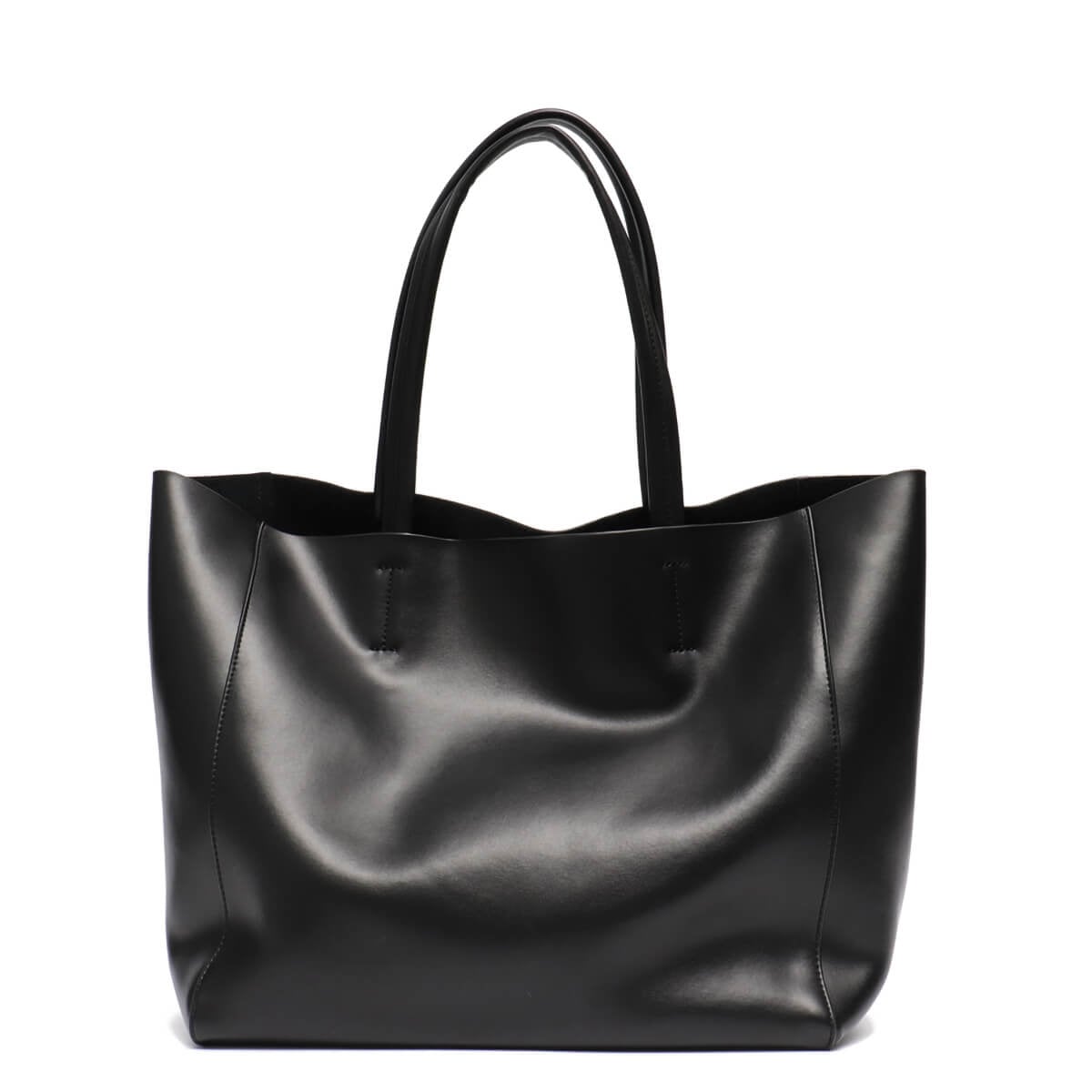 Luxury Leather Designer Women Black Tote Bag