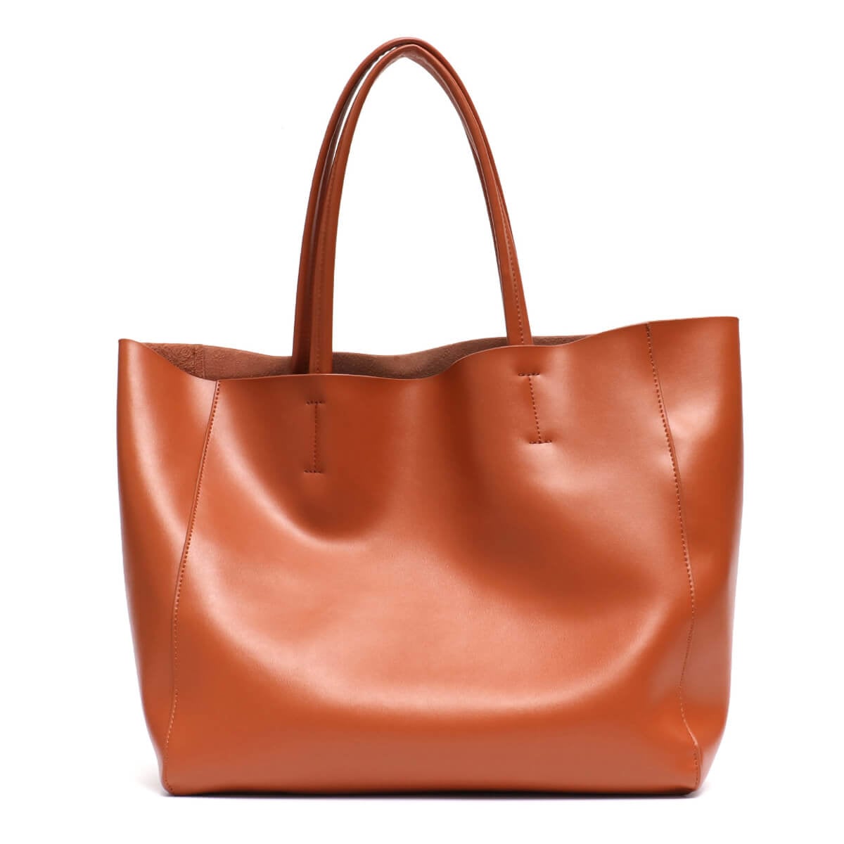 Handcrafted High-End Leather Tote - Elegant Style
