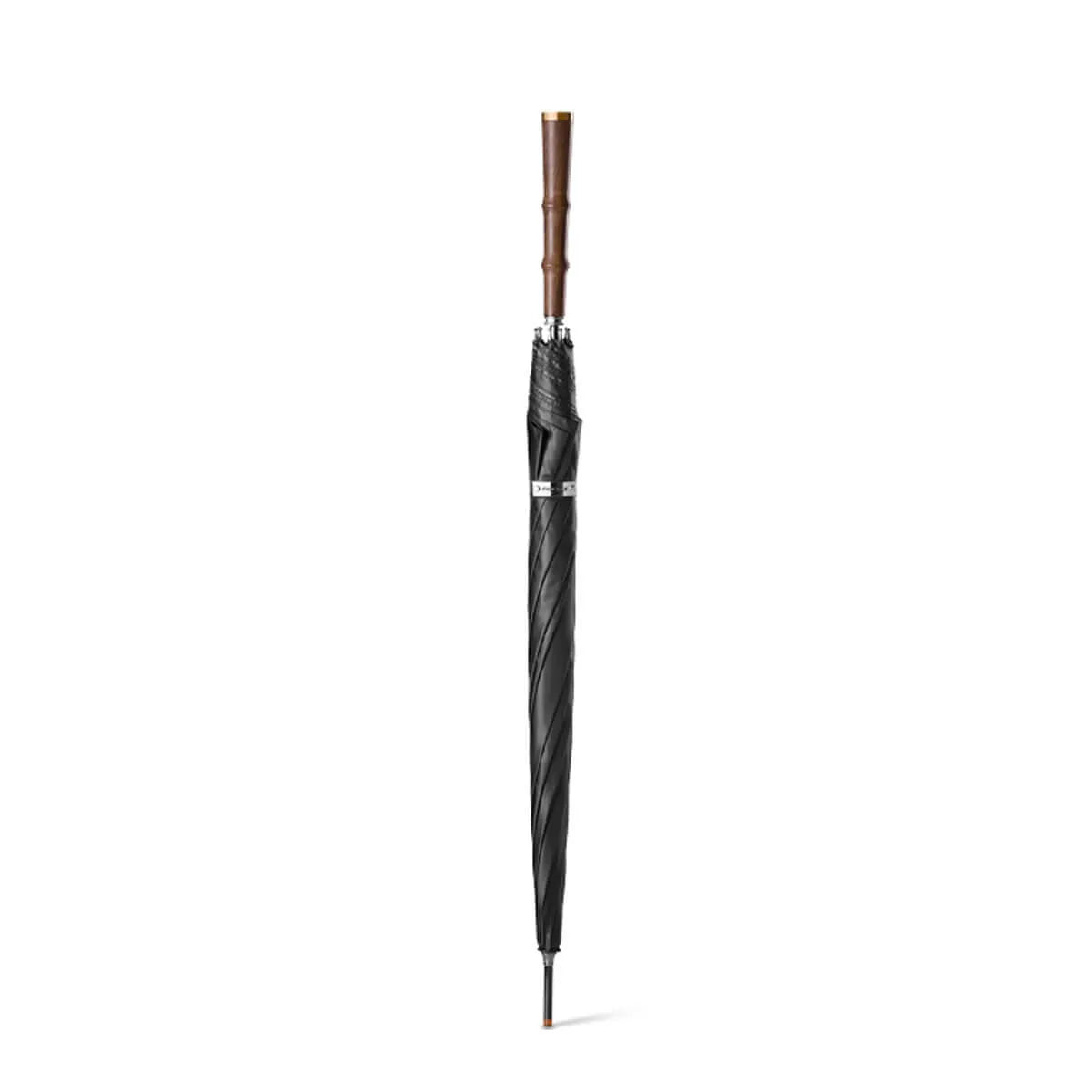 Luxury Long Handle Automatic Vintage Wooden Premium Umbrella