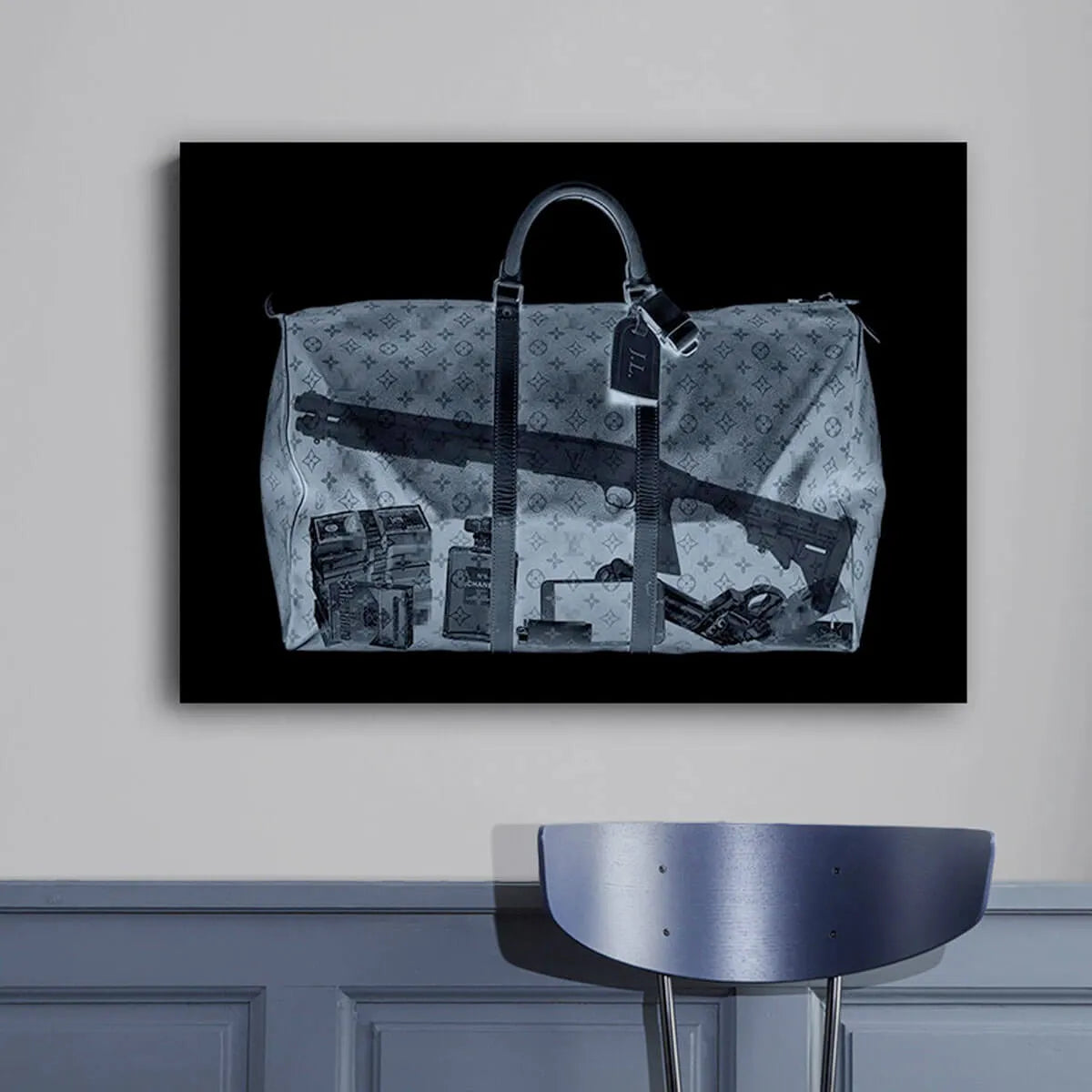 Luxury Money Perfume In Bag Art Canvas Painting Print Wall Art