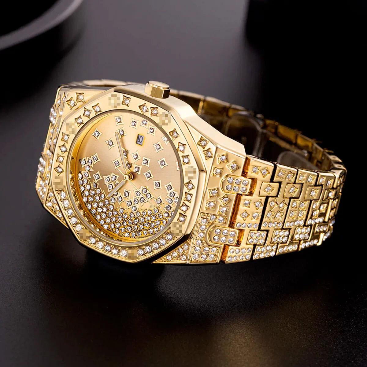 Luxury Star Dial Stainless Steel Lum Watch