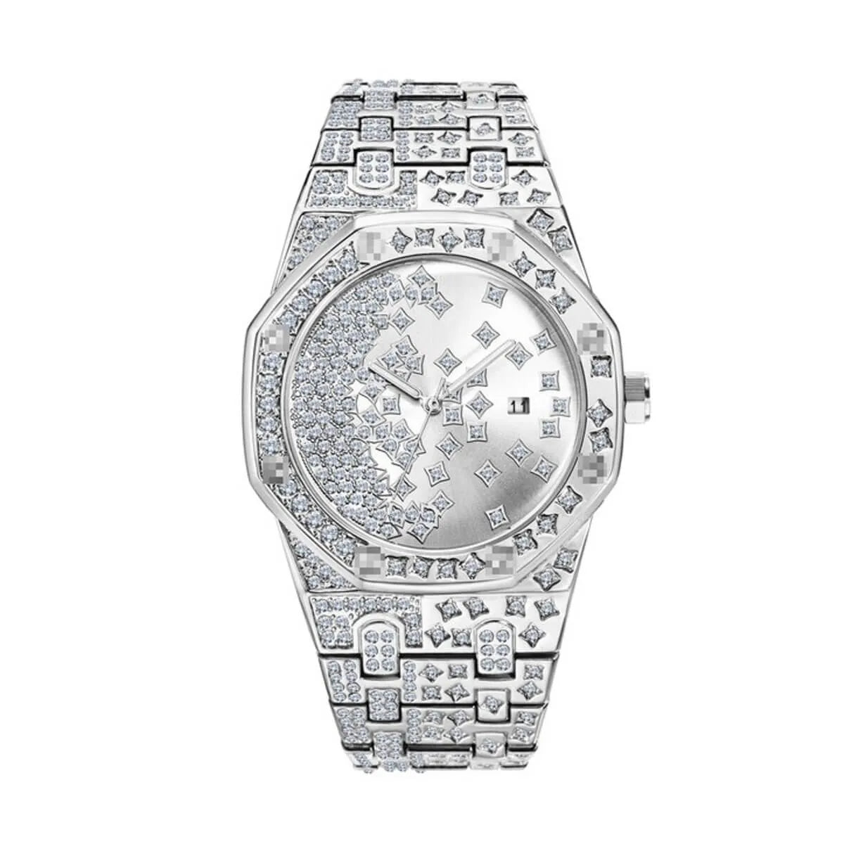 Luxury Star Dial Stainless Steel Lum Watch