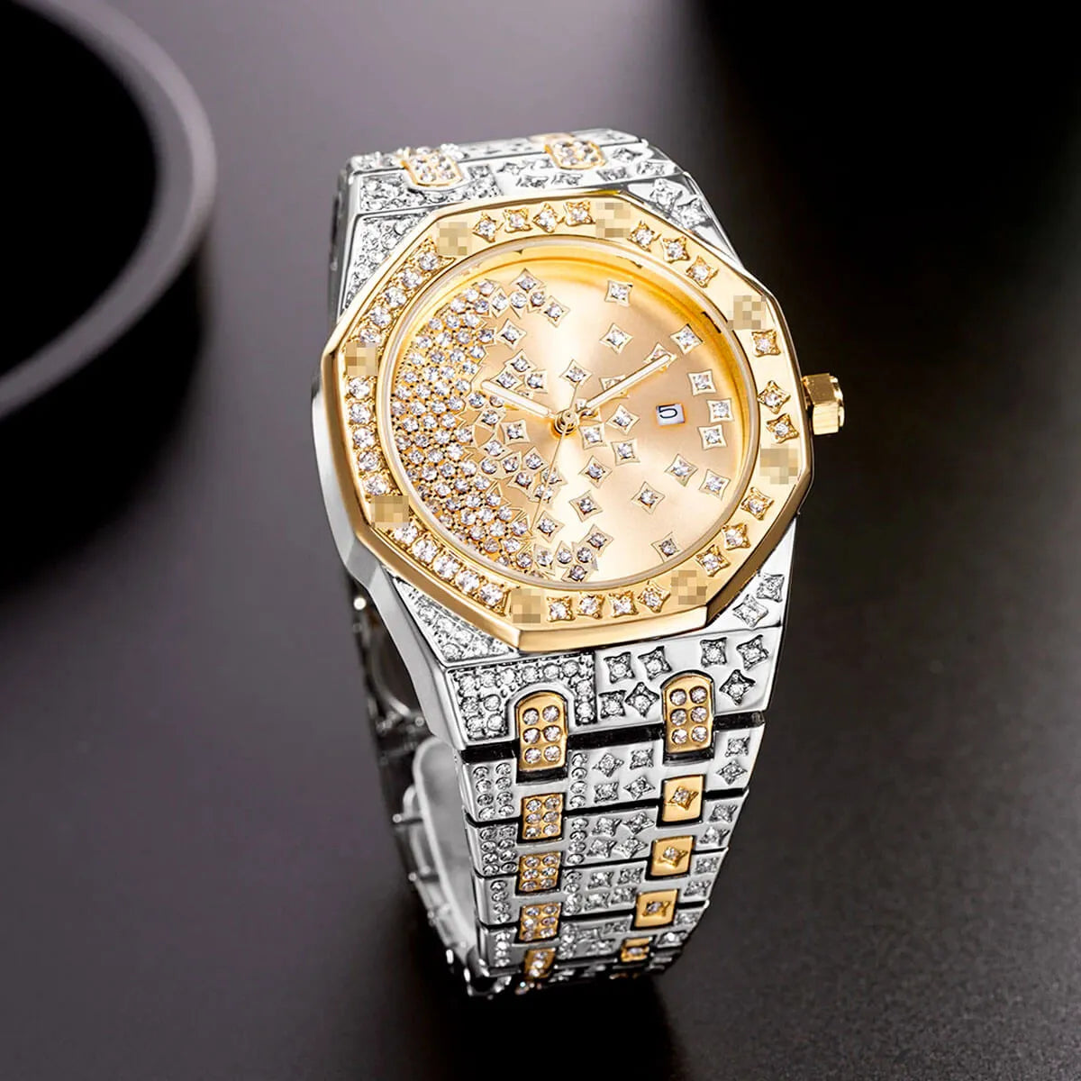 Luxury Star Dial Stainless Steel Lum Watch