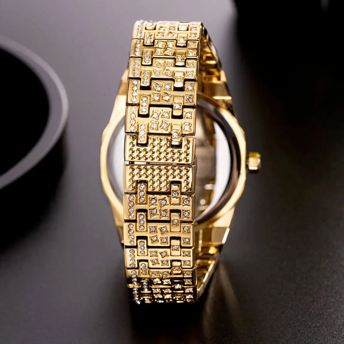 Luxury Star Dial Stainless Steel Lum Watch