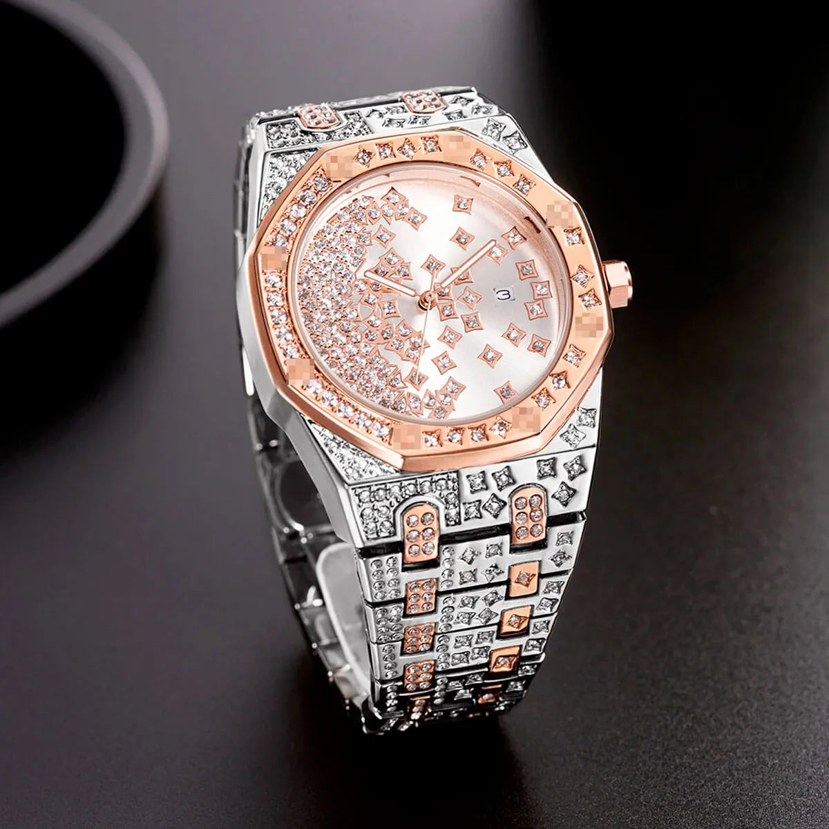 Luxury Star Dial Stainless Steel Lum Watch