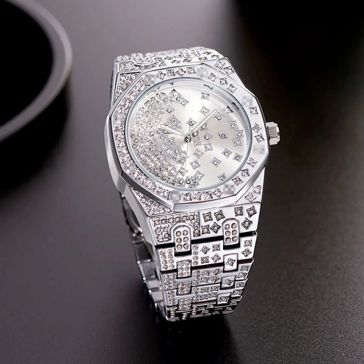 Luxury Star Dial Stainless Steel Lum Watch