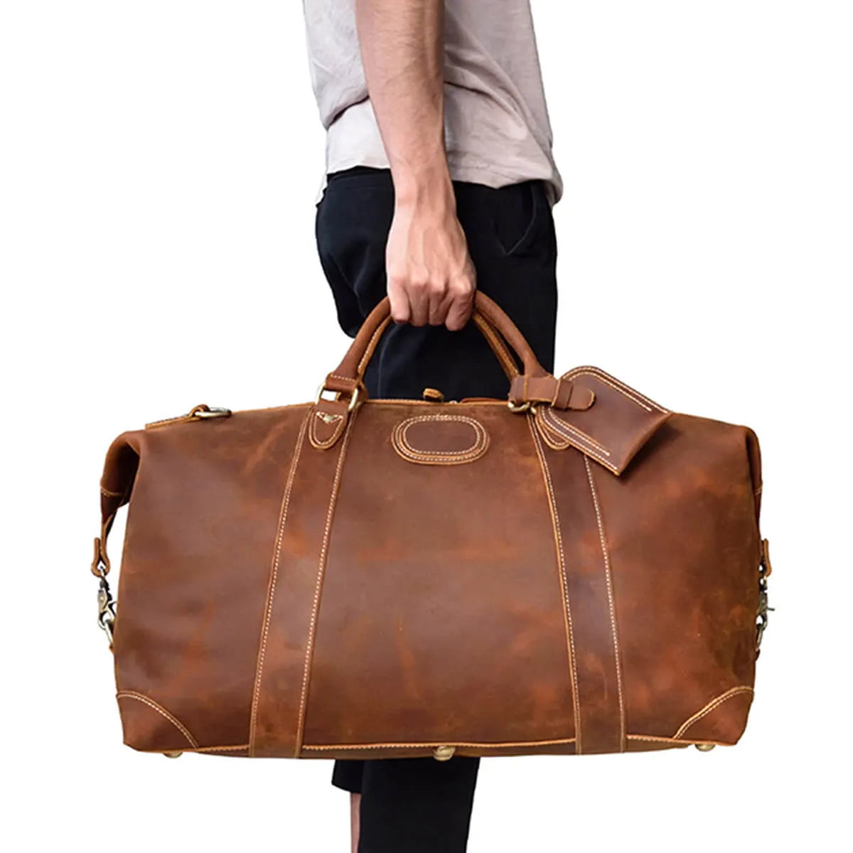 Luxury Travelling Bag Leather Duffel Bag