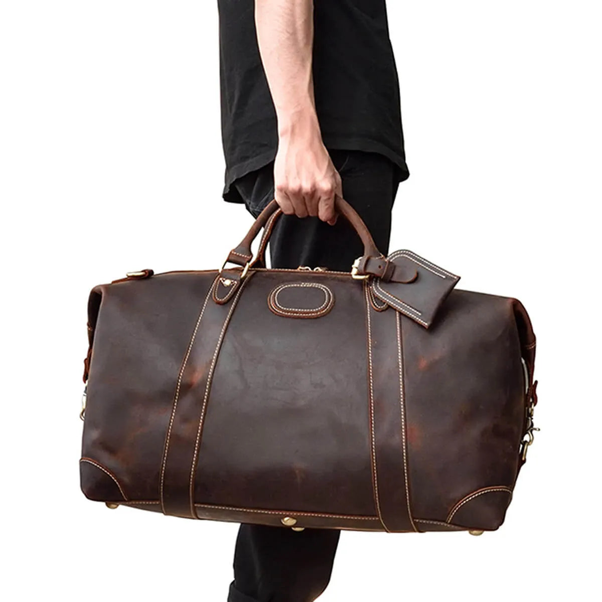 Luxury Travelling Bag Leather Duffel Bag