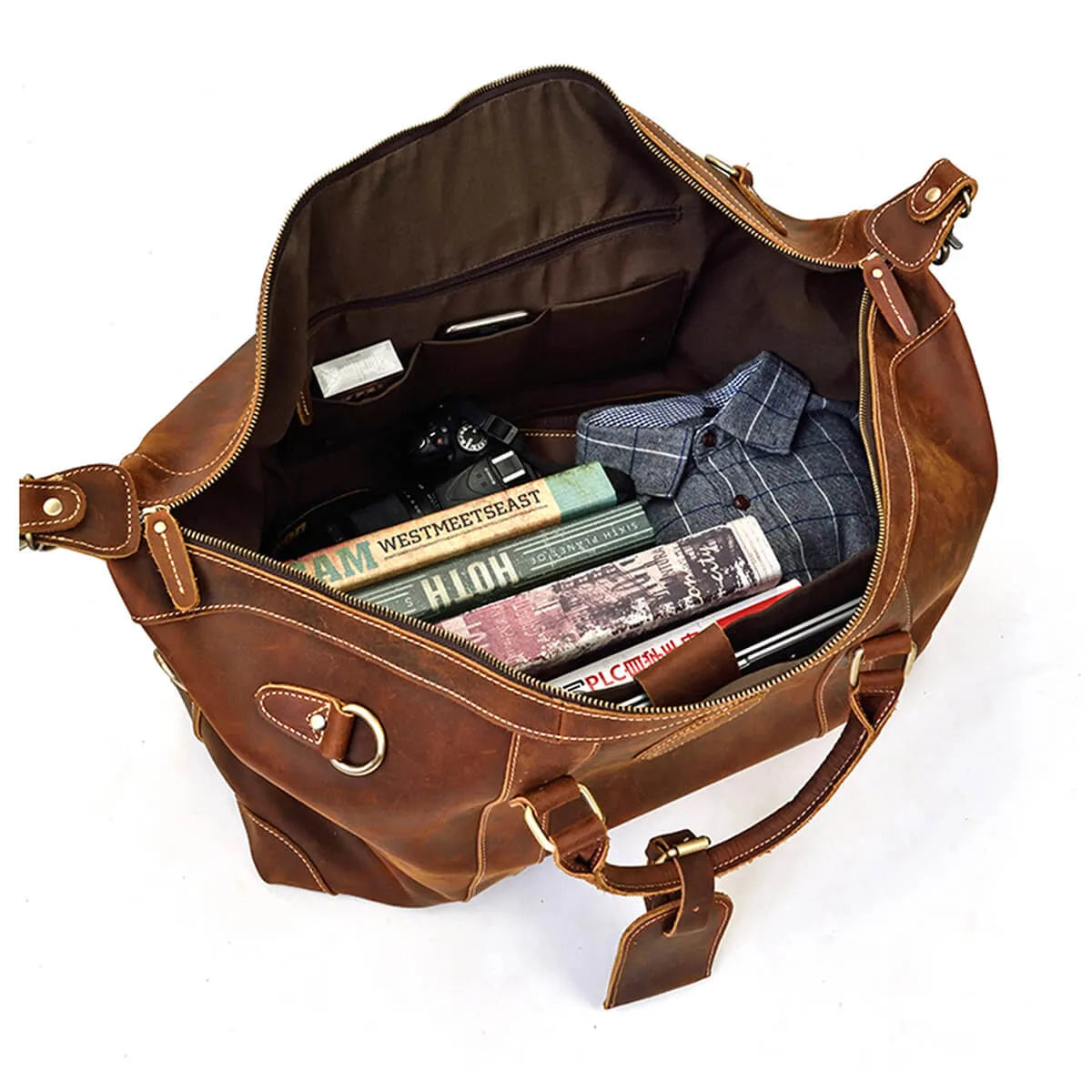 Luxury Travelling Bag Leather Duffel Bag