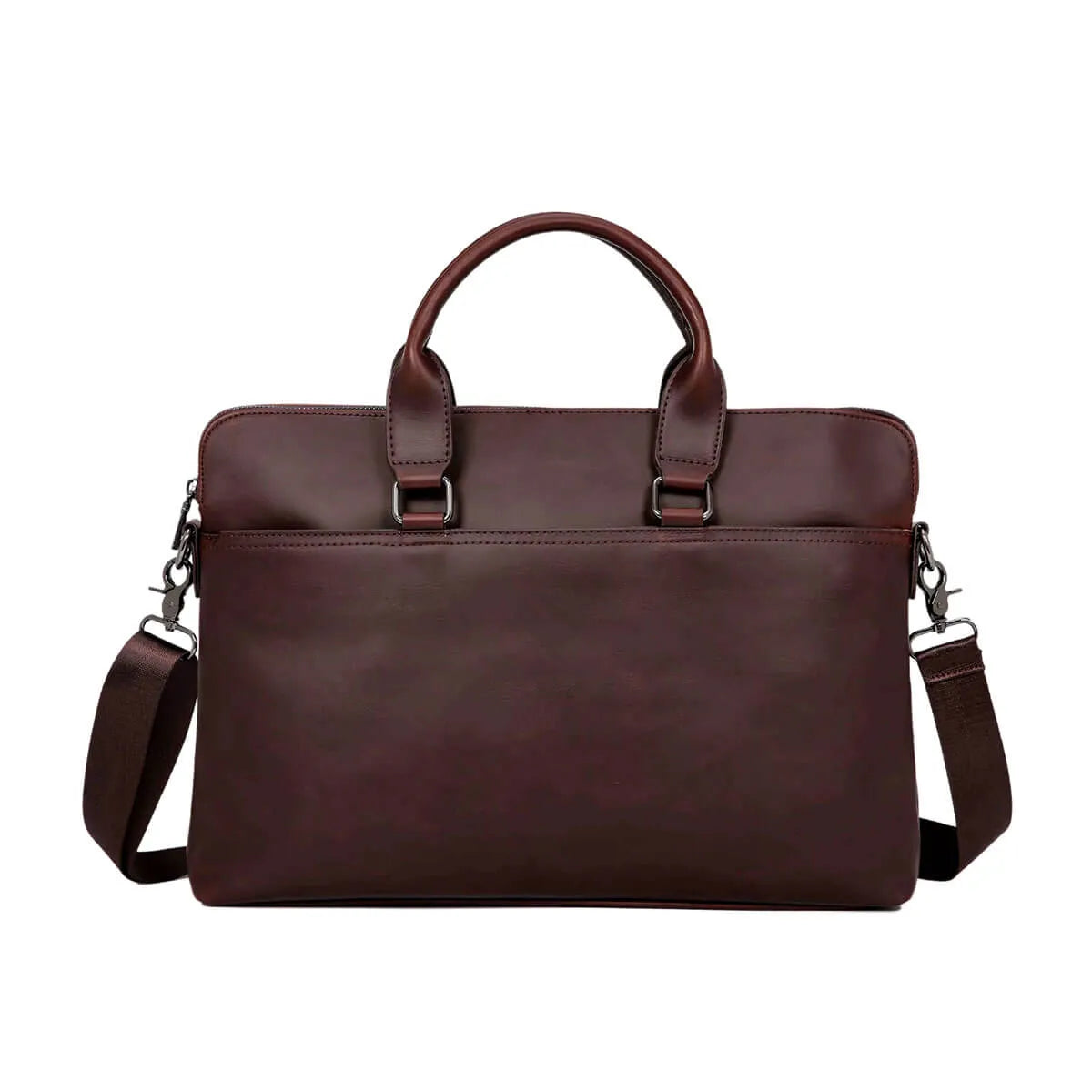 Luxury Vintage Leather Shoulder Messenger Briefcase