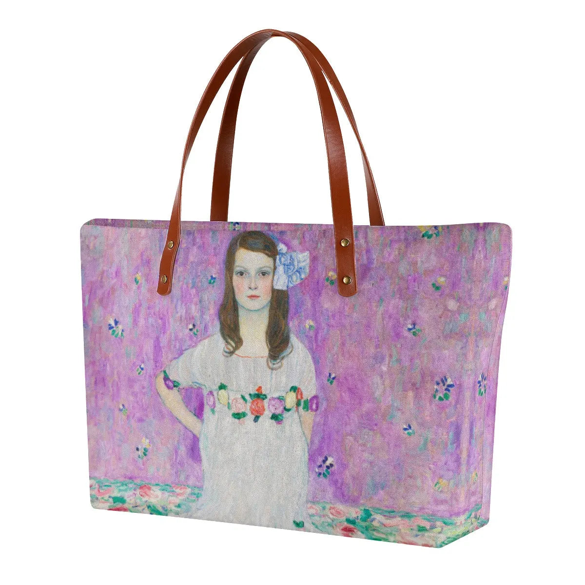 Mäda Primavesi by Gustav Klimt Portrait Waterproof Tote Bag