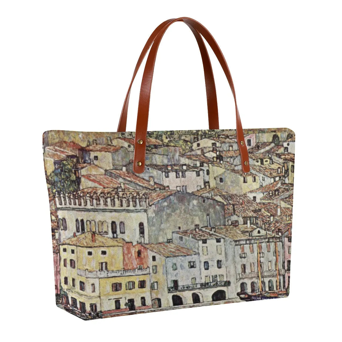 Malcesine am Gardasee by Gustav Klimt Waterproof Tote Bag