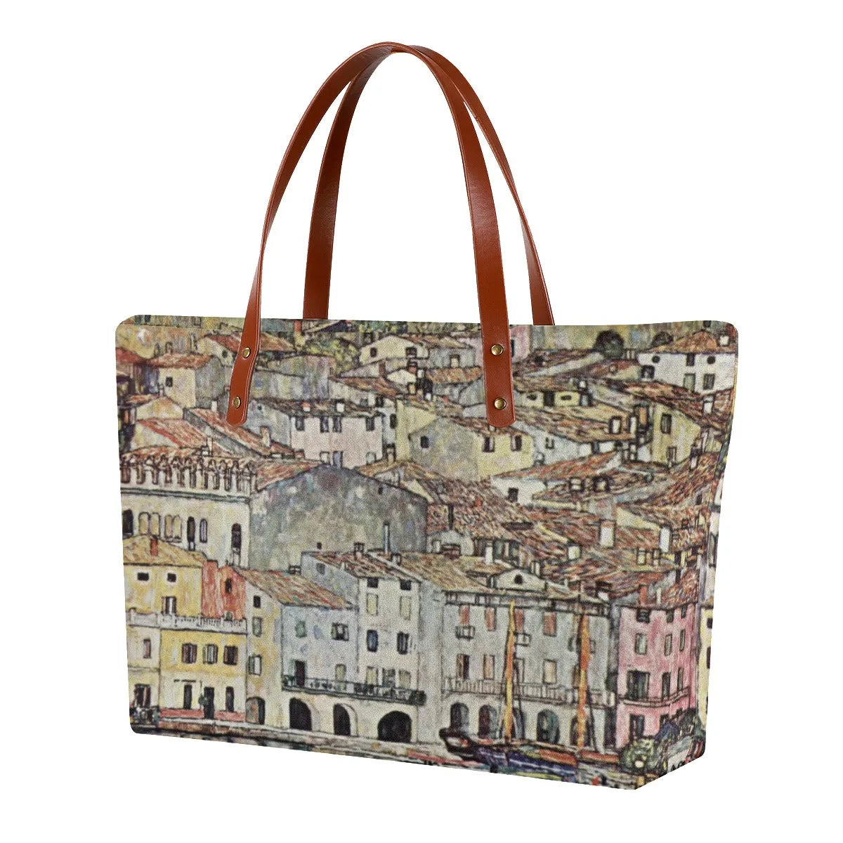 Malcesine am Gardasee by Gustav Klimt Waterproof Tote Bag