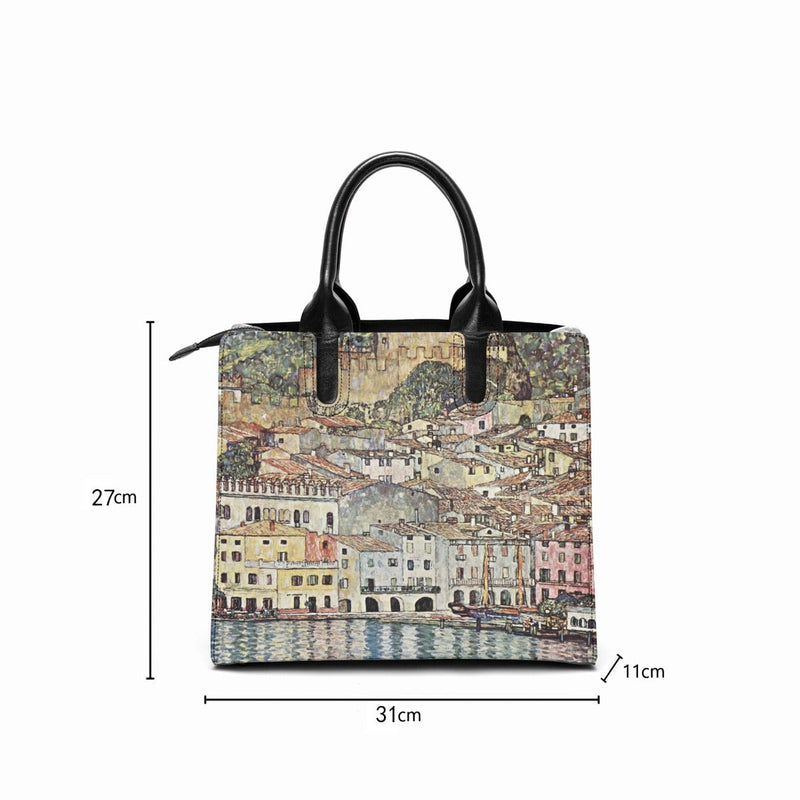 Malcesine am Gardasee Gustav Klimt Art Painting Handbag