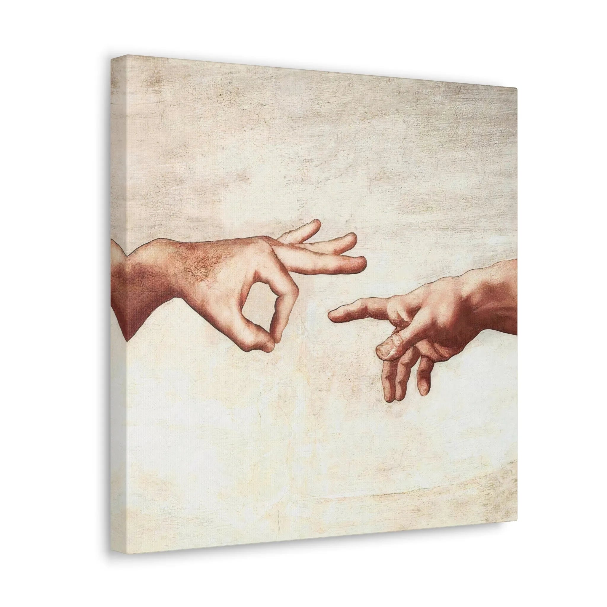 Unveil the Artistic Genius: Michelangelo Parody Canvas Wraps