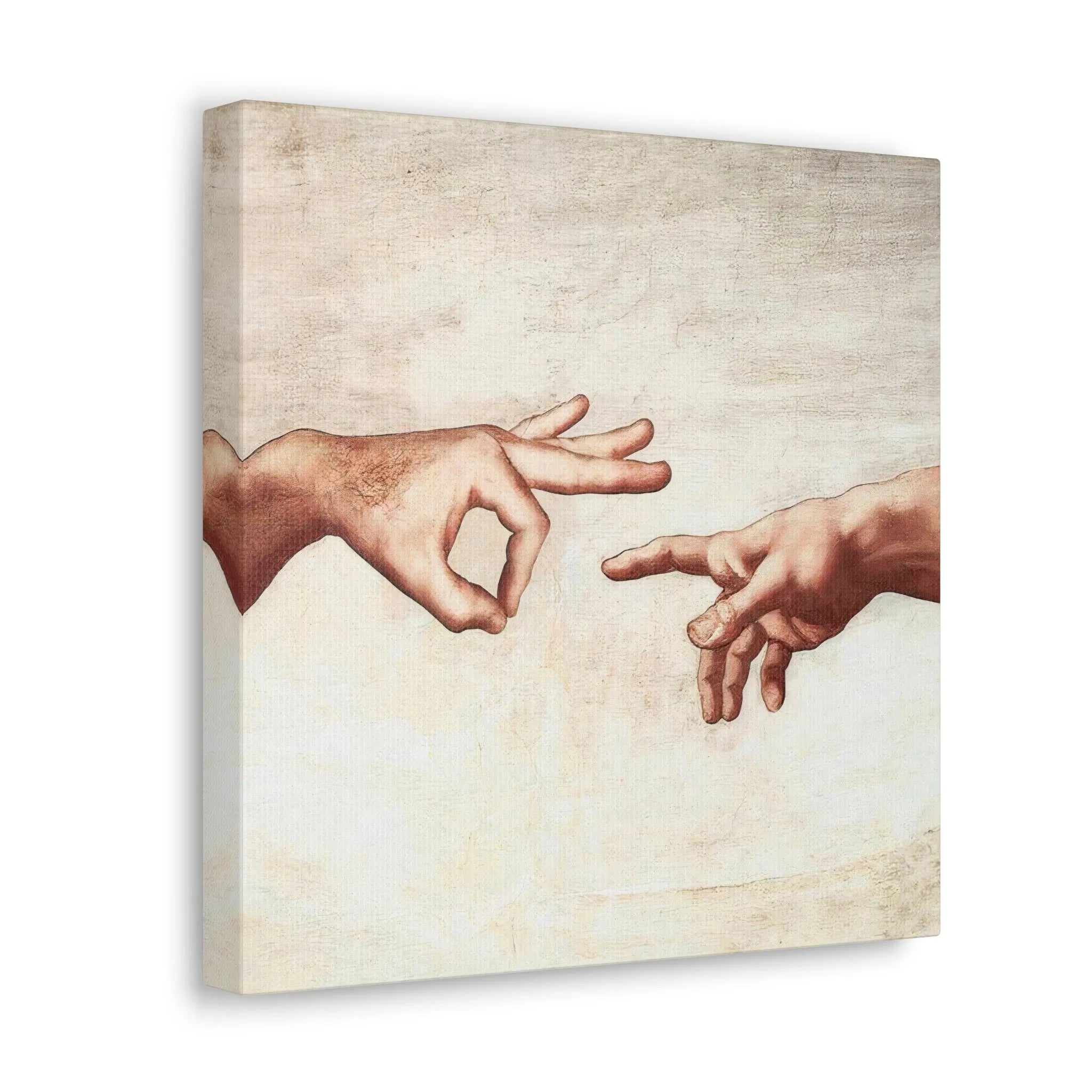 Unveil the Artistic Genius: Michelangelo Parody Canvas Wraps