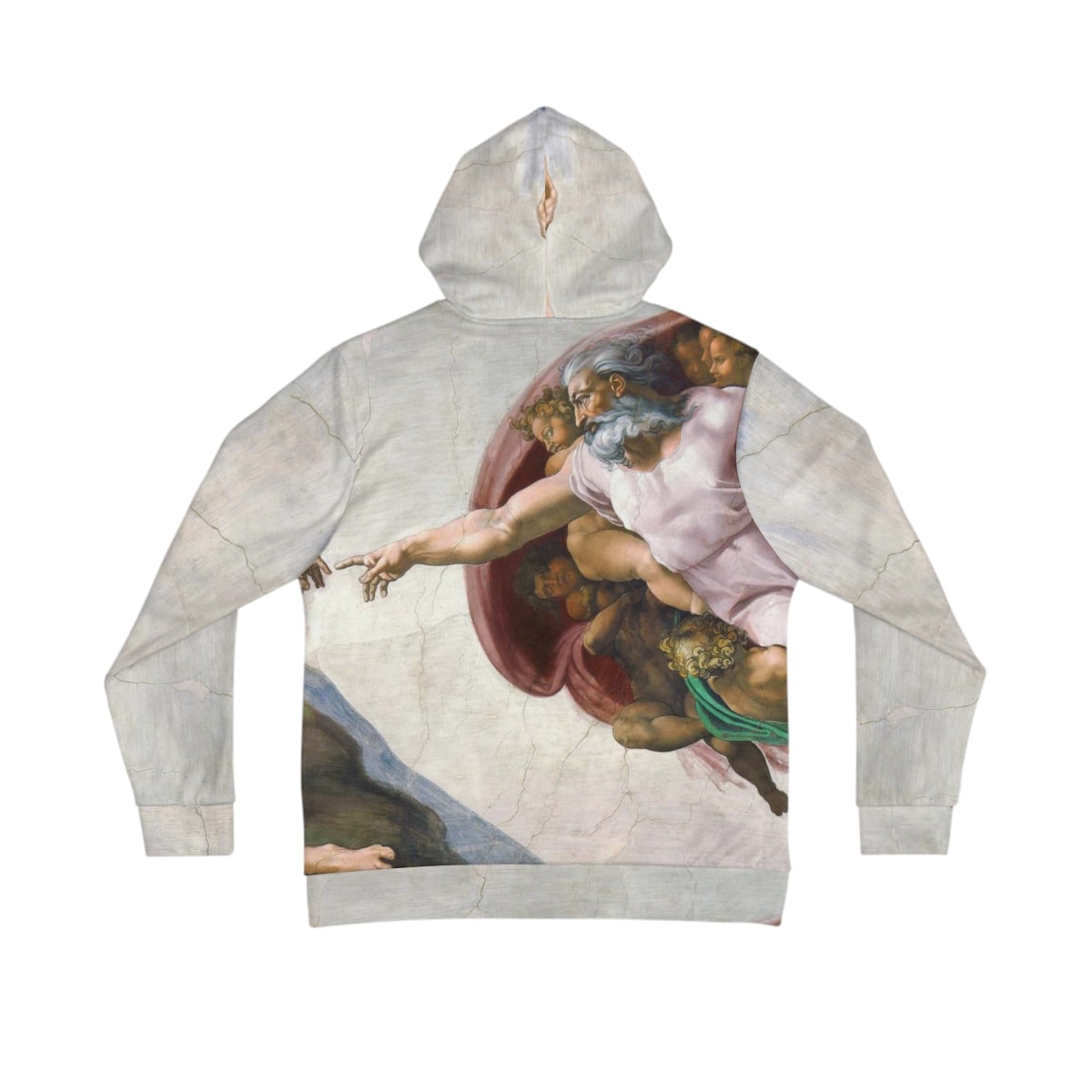 Sudadera con capucha de arte de la creaci n de Ad n de Miguel ngel