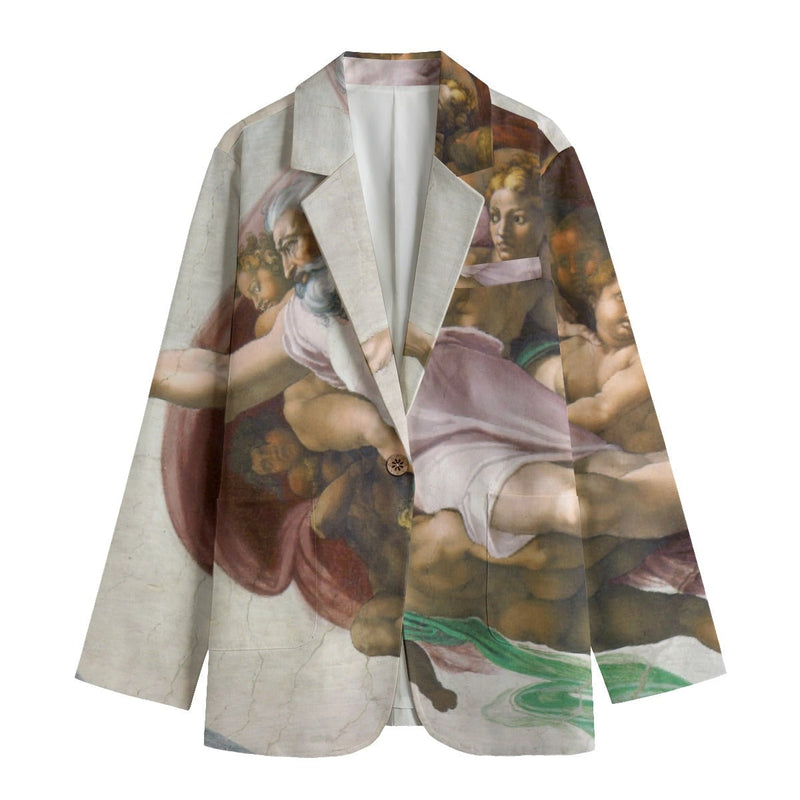 Michelangelo’s The Creation of Adam Women’s Blazer
